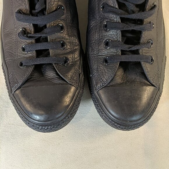 Converse Leather Inked 151105C Mens 13 Navy Blue Low Top Sneaker Shoe OX CTAS - Picture 6 of 12